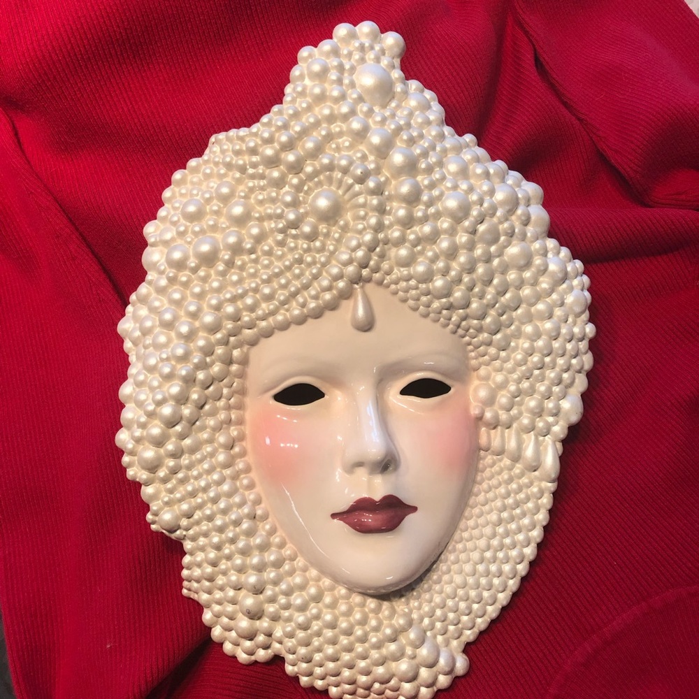 Vintage Asian girl plaque